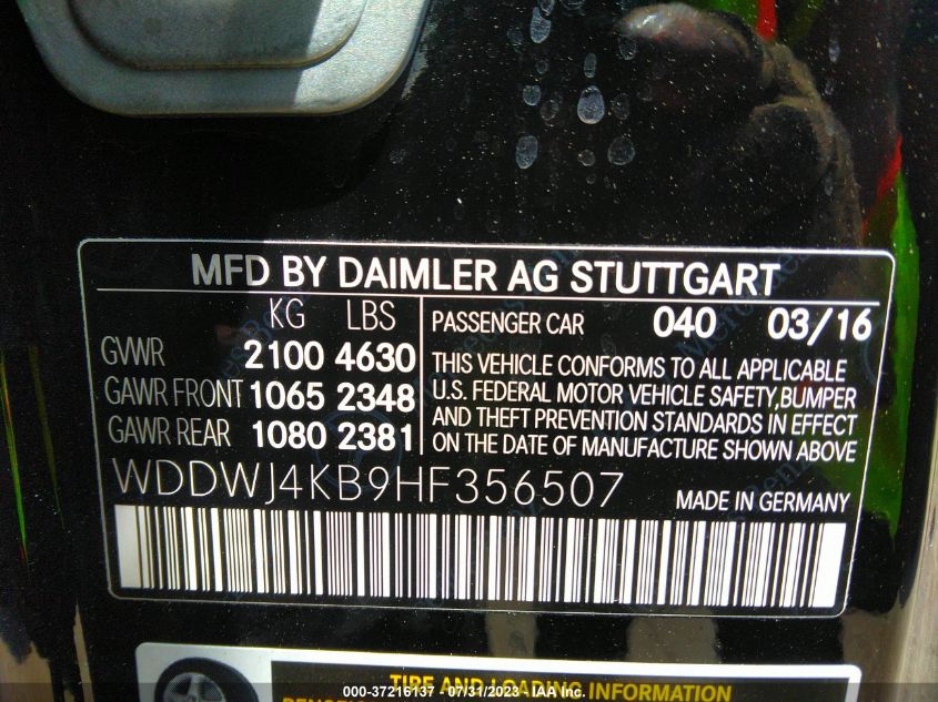 2017 MERCEDES-BENZ C-CLASS C 300 - WDDWJ4KB9HF356507