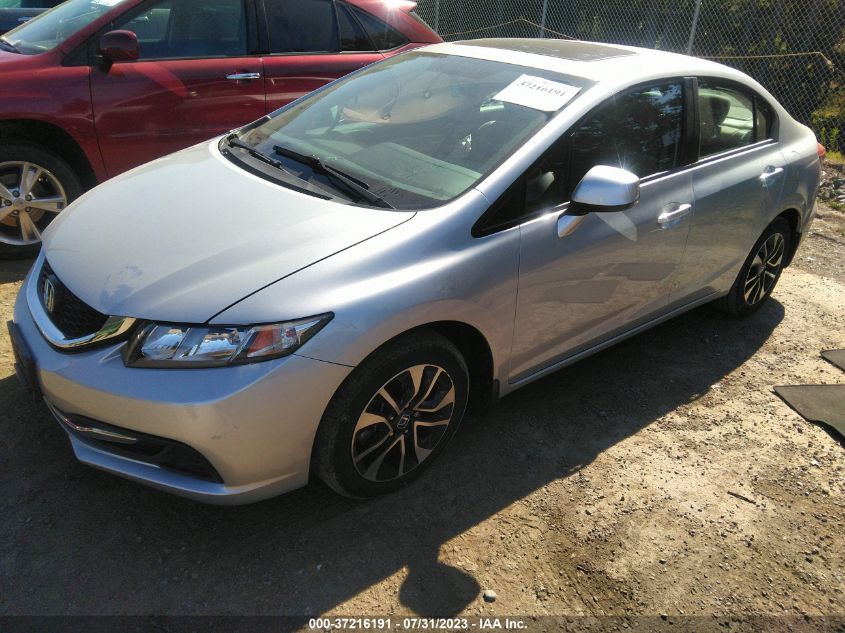 2013 HONDA CIVIC SDN EX - 2HGFB2F8XDH538544