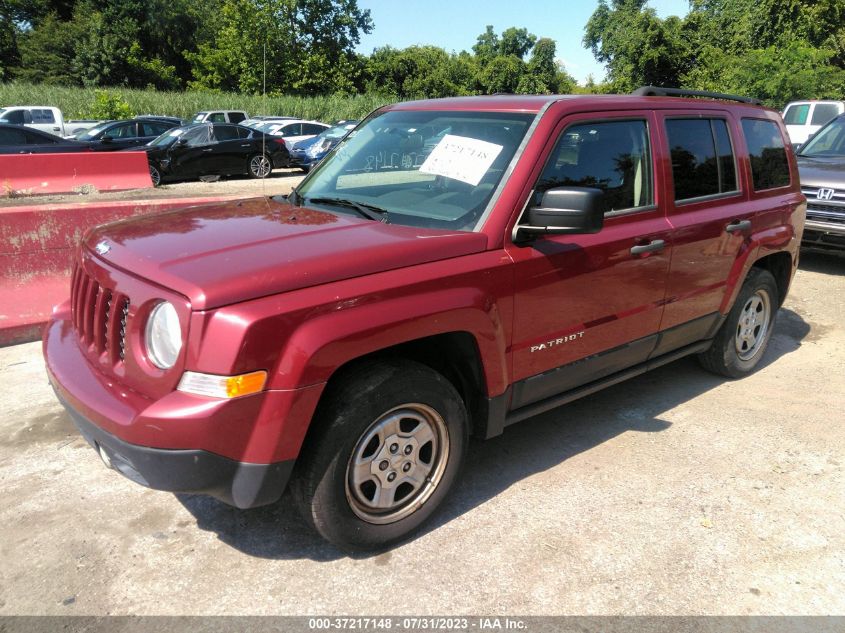 2015 JEEP PATRIOT SPORT - 1C4NJPBA5FD401336