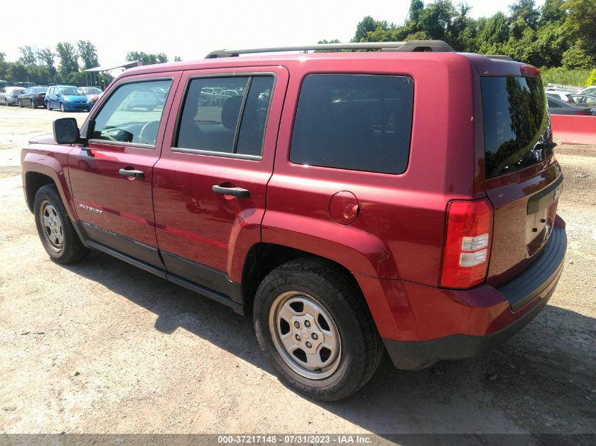 2015 JEEP PATRIOT SPORT - 1C4NJPBA5FD401336