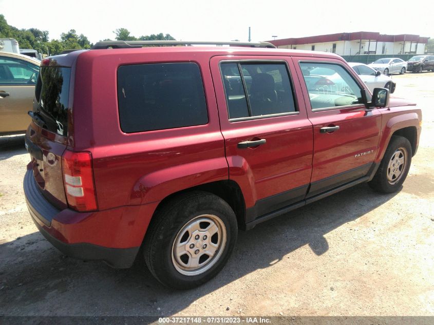 2015 JEEP PATRIOT SPORT - 1C4NJPBA5FD401336