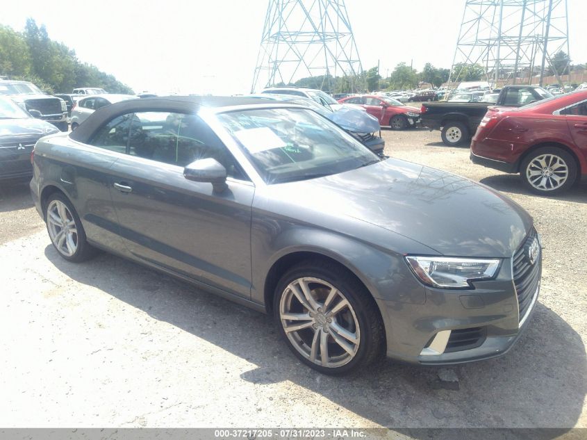2018 AUDI A3 CABRIOLET PREMIUM/TECH PREMIUM - WAU78LFF0J1026191