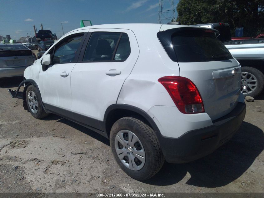 2016 CHEVROLET TRAX LS - 3GNCJKSB4GL272365