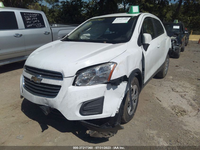 2016 CHEVROLET TRAX LS - 3GNCJKSB4GL272365