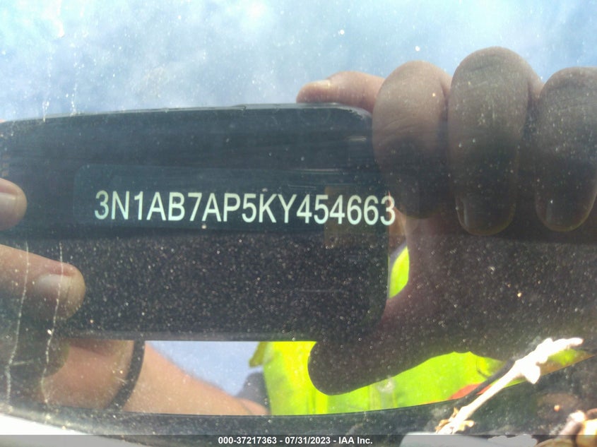 VIN 3N1AB7AP5KY454663 2019 NISSAN SENTRA S/SV/SR/SL