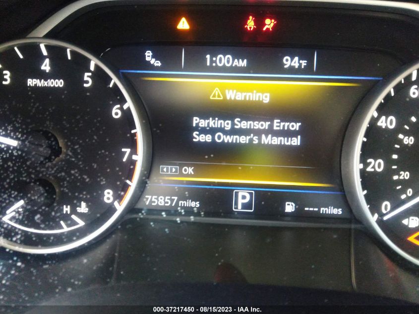 2017 NISSAN MAXIMA 3.5S/SV/SL/SR/PLAT - 1N4AA6APXHC407632