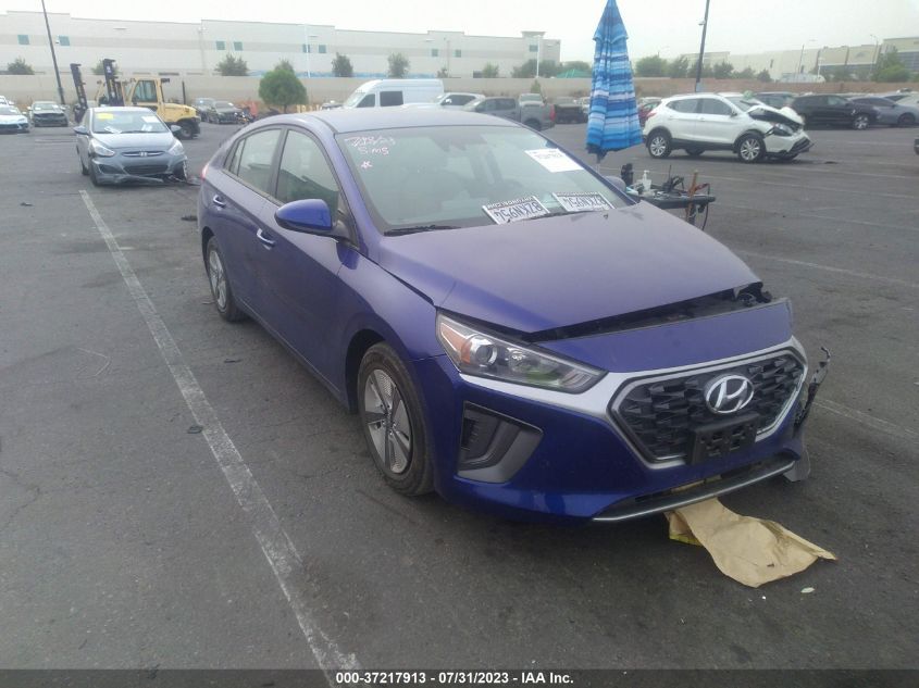 2022 HYUNDAI IONIQ HYBRID BLUE - KMHC65LC8NU271530