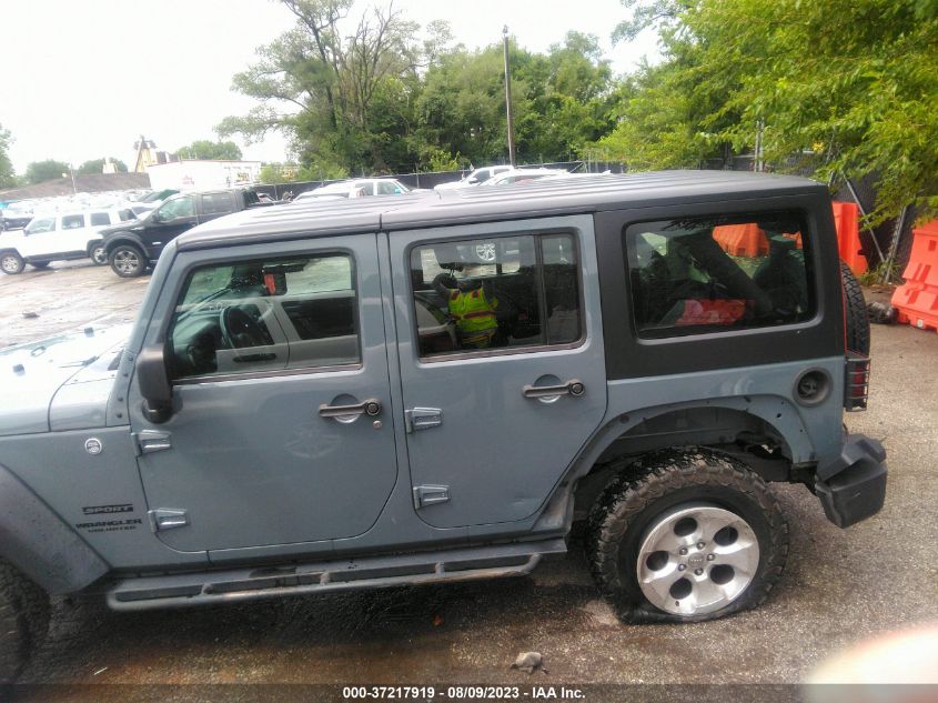 2014 JEEP WRANGLER UNLIMITED SPORT - 1C4BJWDG8EL104516