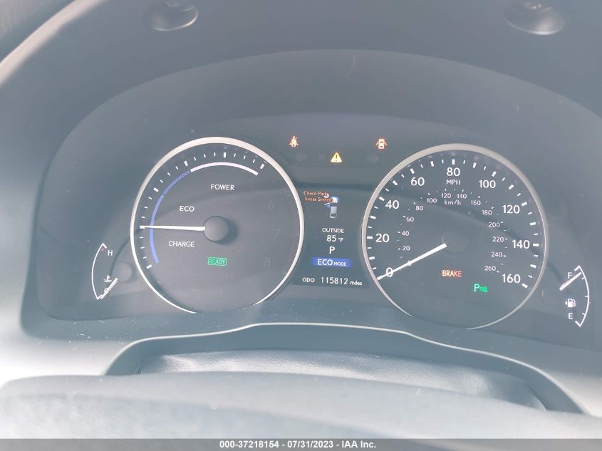 2013 LEXUS ES 300H HYBRID JTHBW1GG8D2010400