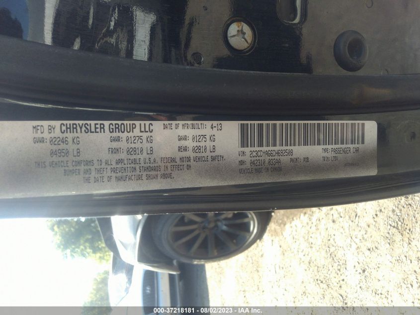 2013 DODGE CHALLENGER SXT - 2C3CDYAG6DH692508