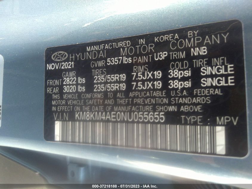 2022 HYUNDAI IONIQ 5 SE - KM8KM4AE0NU055655