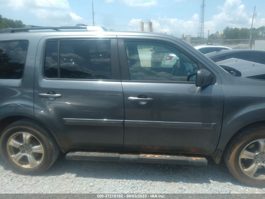 2013 HONDA PILOT EXL - 5FNYF3H59DB009824