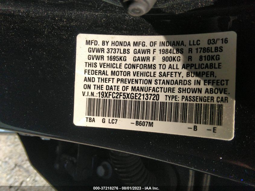 2016 HONDA CIVIC SEDAN LX - 19XFC2F5XGE213720