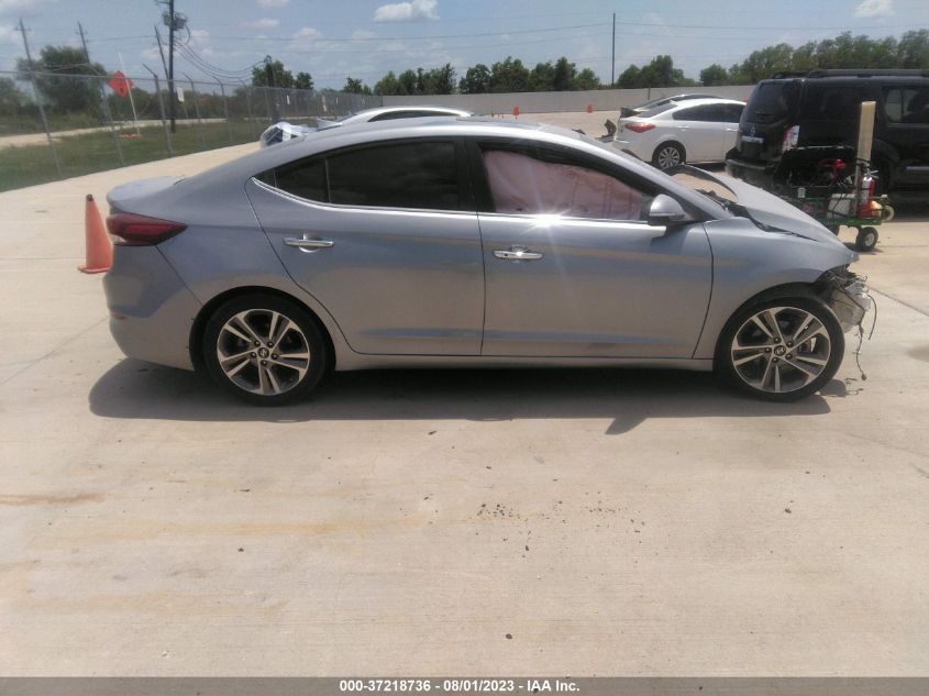 2017 HYUNDAI ELANTRA LIMITED - 5NPD84LF2HH035994