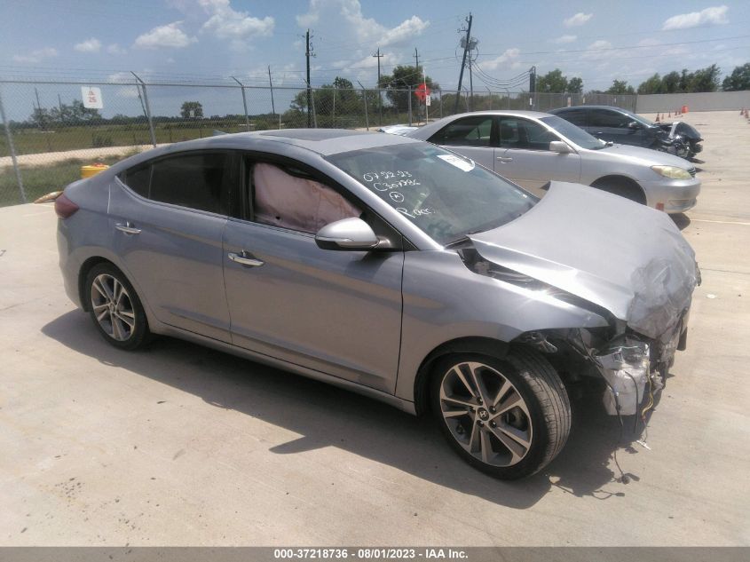 2017 HYUNDAI ELANTRA LIMITED - 5NPD84LF2HH035994