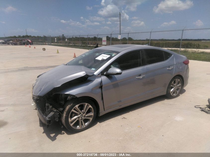 2017 HYUNDAI ELANTRA LIMITED - 5NPD84LF2HH035994