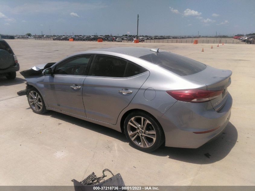 2017 HYUNDAI ELANTRA LIMITED - 5NPD84LF2HH035994