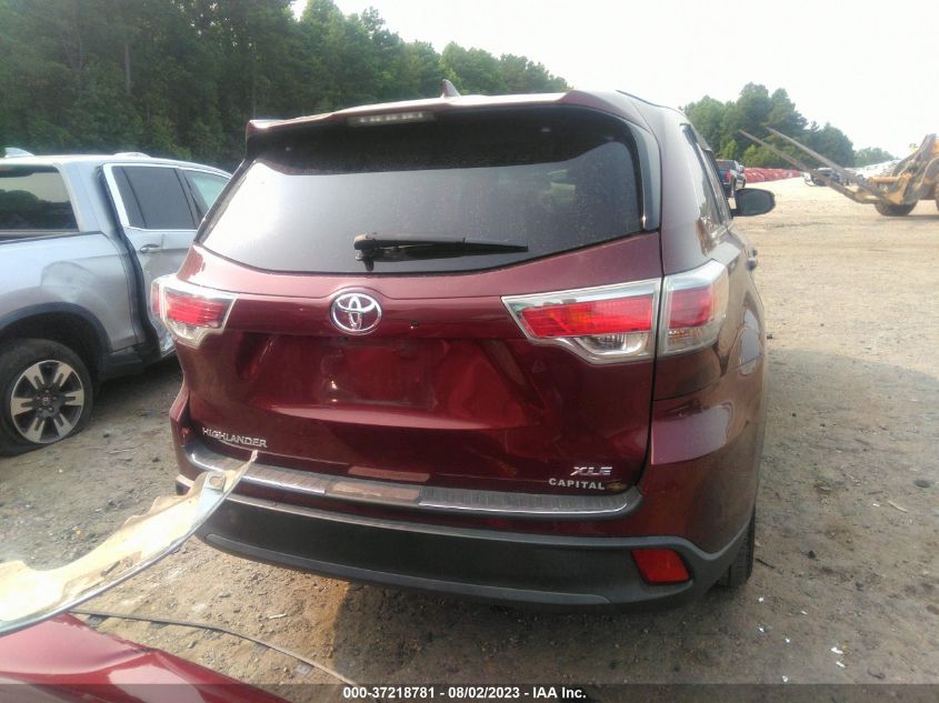 2016 TOYOTA HIGHLANDER XLE - 5TDKKRFH8GS164706