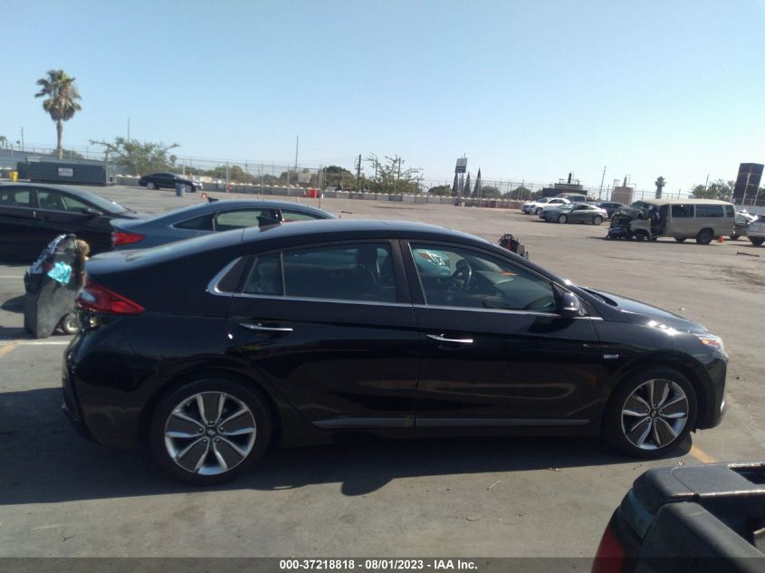 2018 HYUNDAI IONIQ HYBRID LIMITED - KMHC85LC2JU064300
