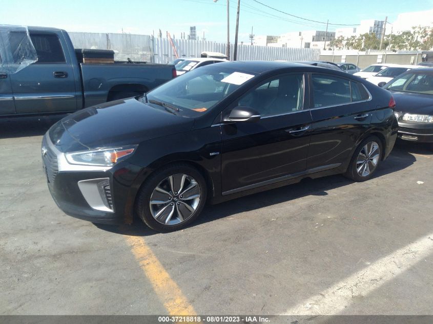 2018 HYUNDAI IONIQ HYBRID LIMITED - KMHC85LC2JU064300