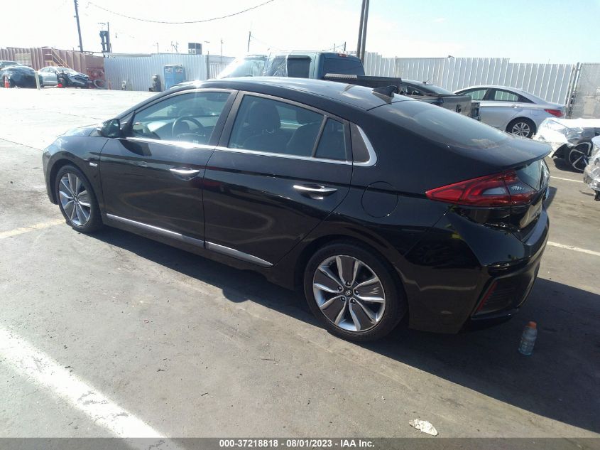2018 HYUNDAI IONIQ HYBRID LIMITED - KMHC85LC2JU064300