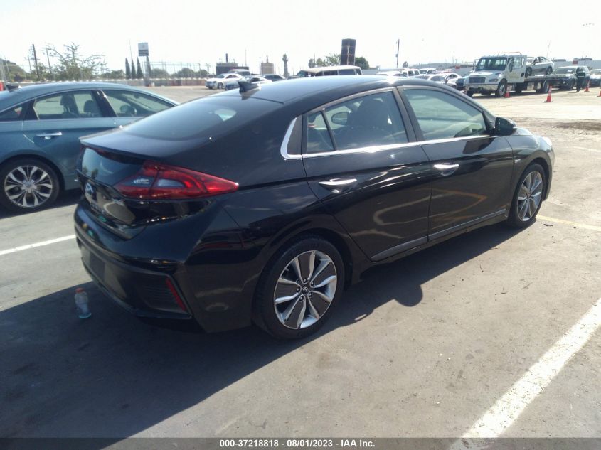 2018 HYUNDAI IONIQ HYBRID LIMITED - KMHC85LC2JU064300