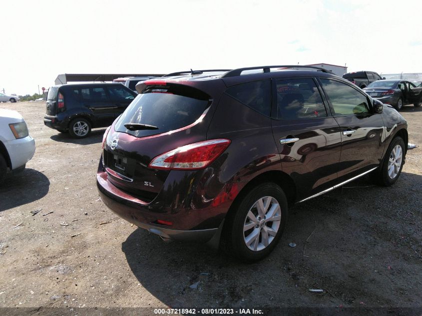2014 NISSAN MURANO SL - JN8AZ1MU5EW415322