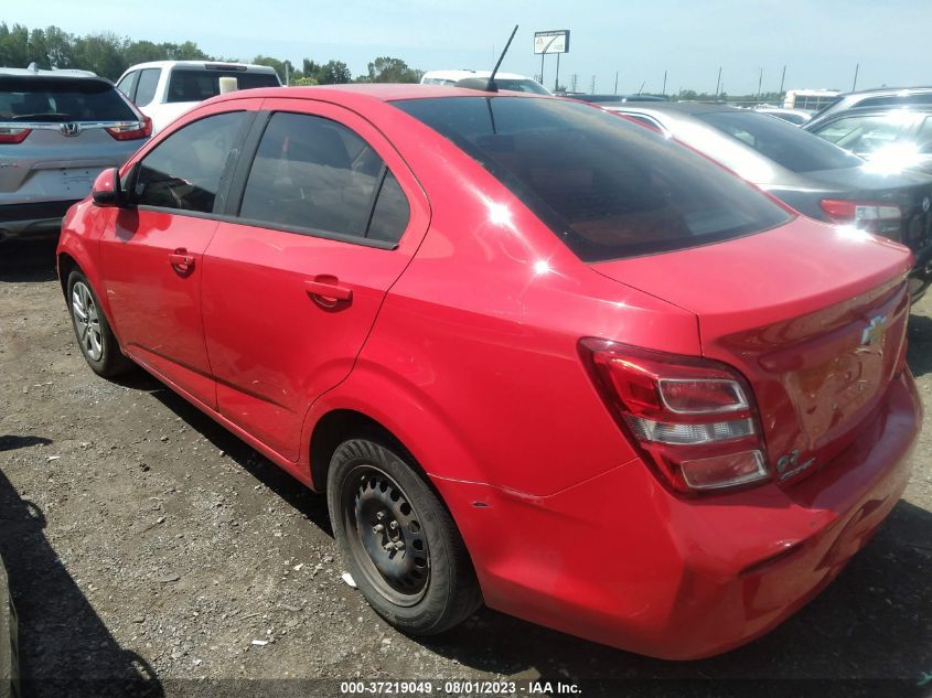 2017 CHEVROLET SONIC LS - 1G1JB5SH0H4138150