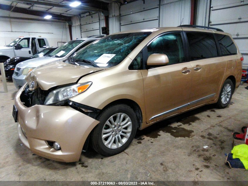 2014 TOYOTA SIENNA XLE/XLE AAS/LTD - 5TDYK3DC8ES481770