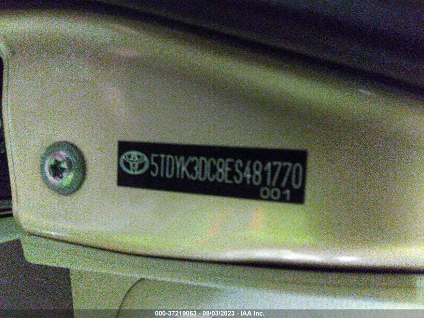 2014 TOYOTA SIENNA XLE/XLE AAS/LTD - 5TDYK3DC8ES481770