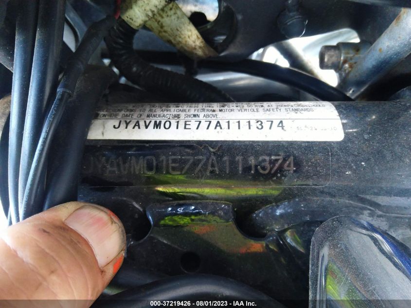 2007 YAMAHA XVS650 - JYAVM01E77A111374