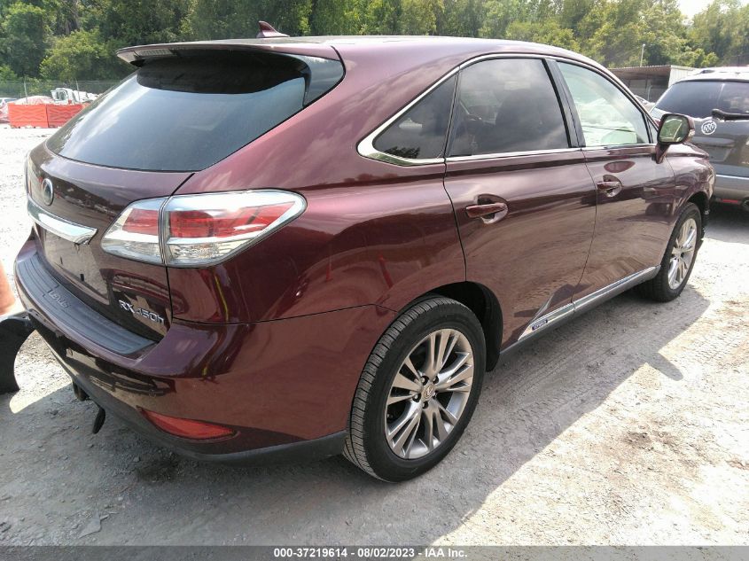 2013 LEXUS RX 450H JTJZB1BA4D2007456