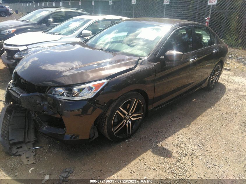 2017 HONDA ACCORD SEDAN SPORT - 1HGCR2F50HA196756