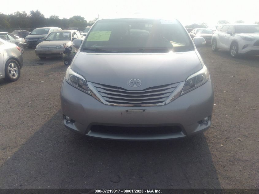 2015 TOYOTA SIENNA XLE/XLE AAS/LTD - 5TDYK3DC6FS684223