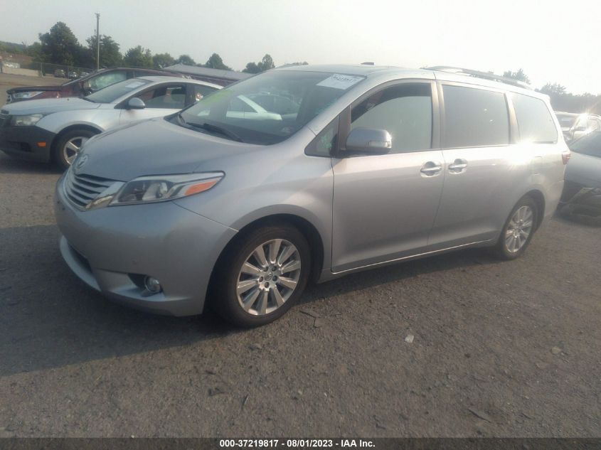 2015 TOYOTA SIENNA XLE/XLE AAS/LTD - 5TDYK3DC6FS684223