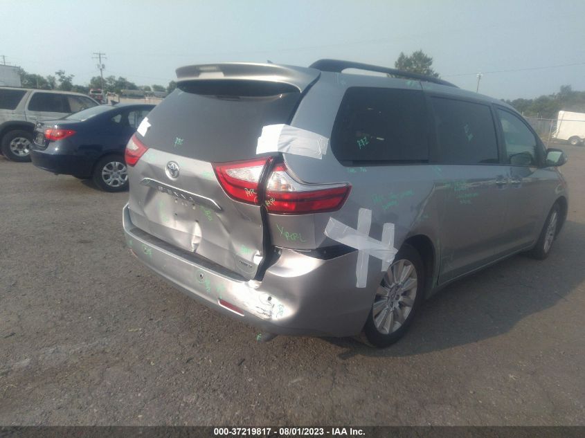 2015 TOYOTA SIENNA XLE/XLE AAS/LTD - 5TDYK3DC6FS684223
