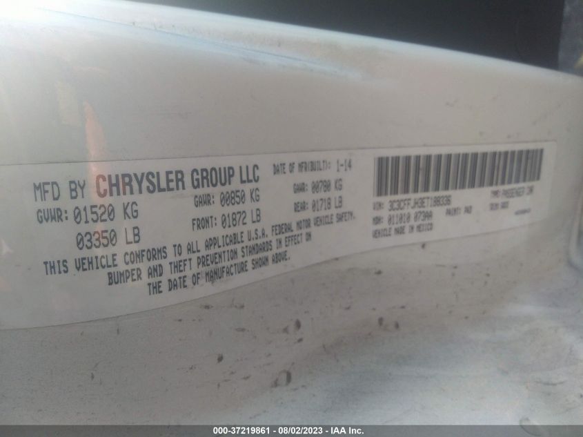 2014 FIAT 500C GQ EDITION 3C3CFFJH3ET188336