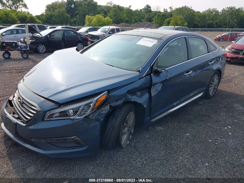 2015 HYUNDAI SONATA 2.4L LIMITED - 5NPE34AF1FH133711