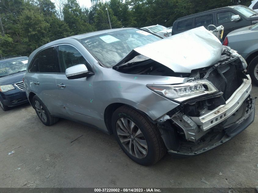2014 ACURA MDX TECH PKG - 5FRYD4H44EB033838
