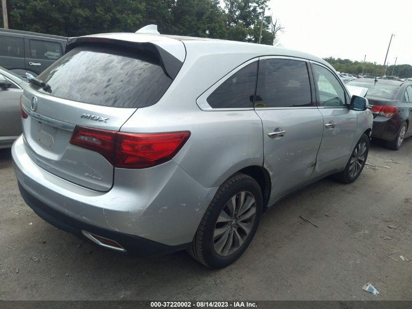 2014 ACURA MDX TECH PKG - 5FRYD4H44EB033838