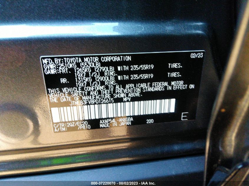 2023 TOYOTA RAV4 PRIME XSE - JTMEB3FV8PD126615