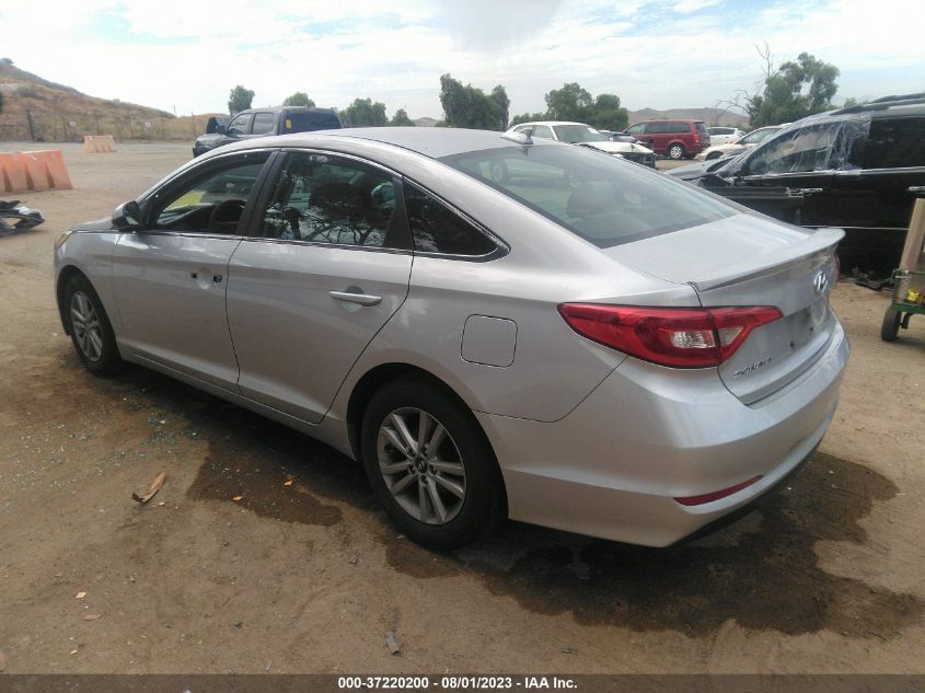 2015 HYUNDAI SONATA 2.4L SE - 5NPE24AF9FH011777