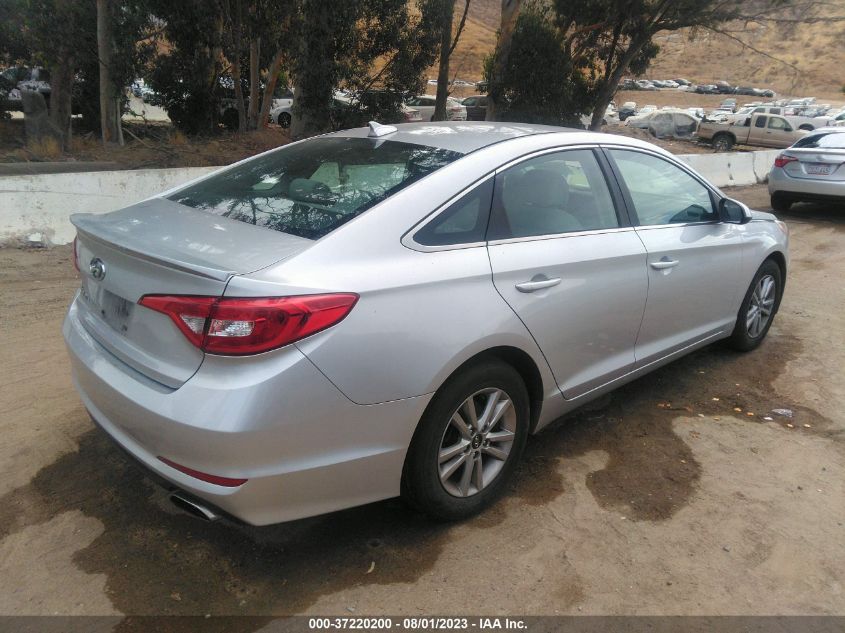 2015 HYUNDAI SONATA 2.4L SE - 5NPE24AF9FH011777