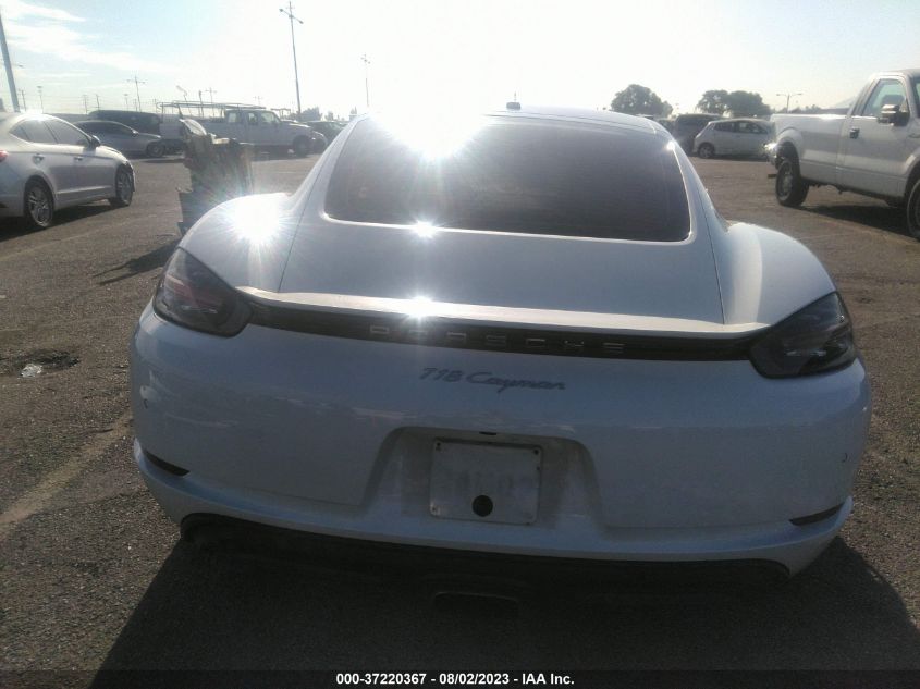 2018 PORSCHE 718 CAYMAN WP0AA2A83JK261968