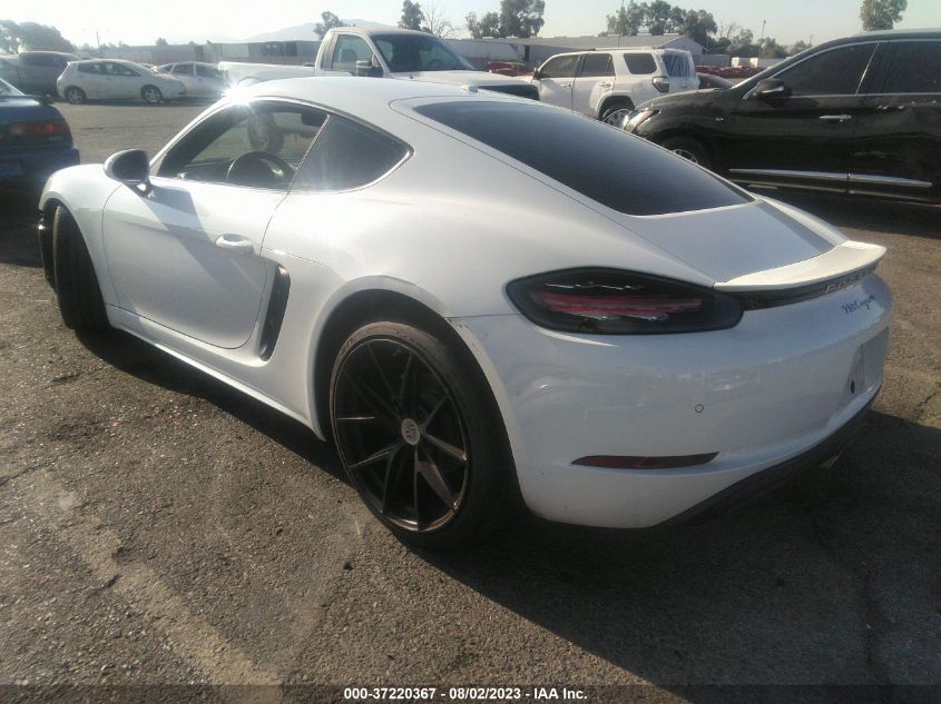 2018 PORSCHE 718 CAYMAN WP0AA2A83JK261968
