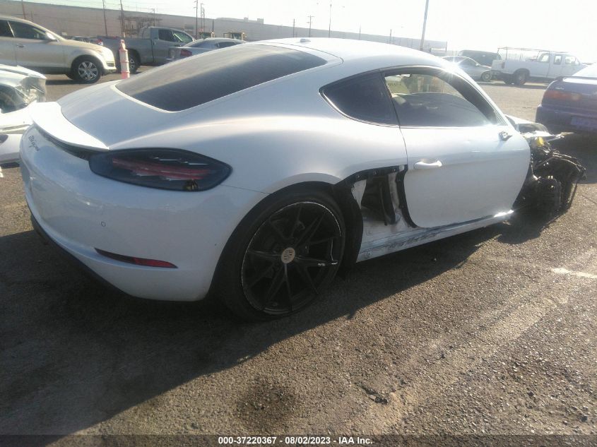2018 PORSCHE 718 CAYMAN WP0AA2A83JK261968