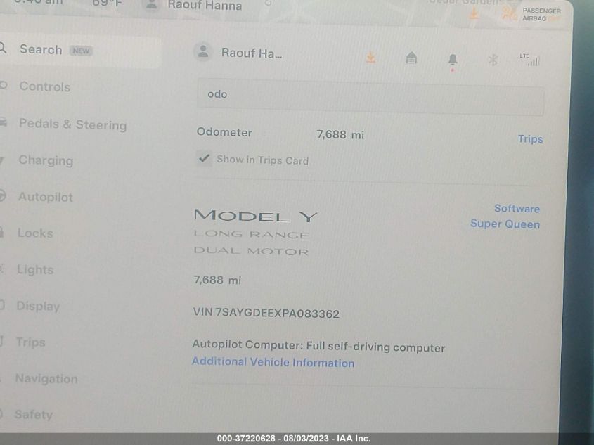 2023 TESLA MODEL Y - 7SAYGDEEXPA083362