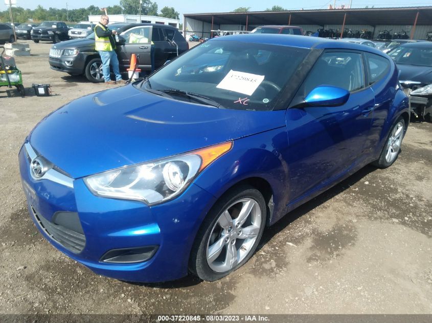 2013 HYUNDAI VELOSTER W/BLACK INT - KMHTC6AD8DU165667