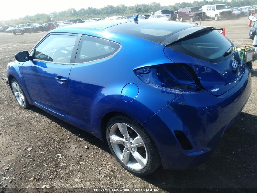 2013 HYUNDAI VELOSTER W/BLACK INT - KMHTC6AD8DU165667