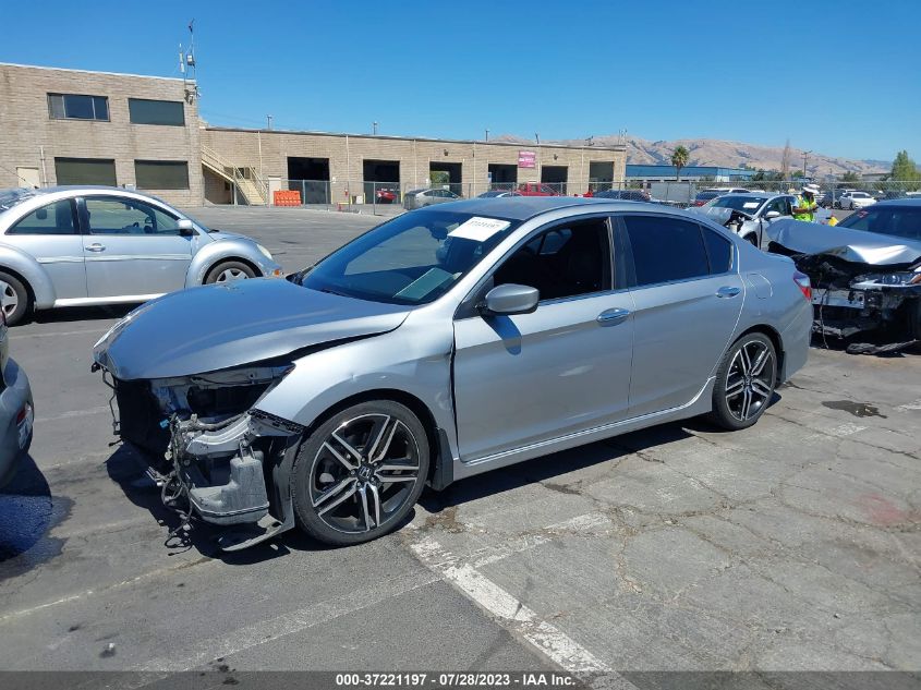 2017 HONDA ACCORD SEDAN SPORT - 1HGCR2F57HA036356
